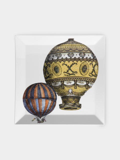 Fornasetti - Palloni Hand-Painted Porcelain Square Tray -  - ABASK - 