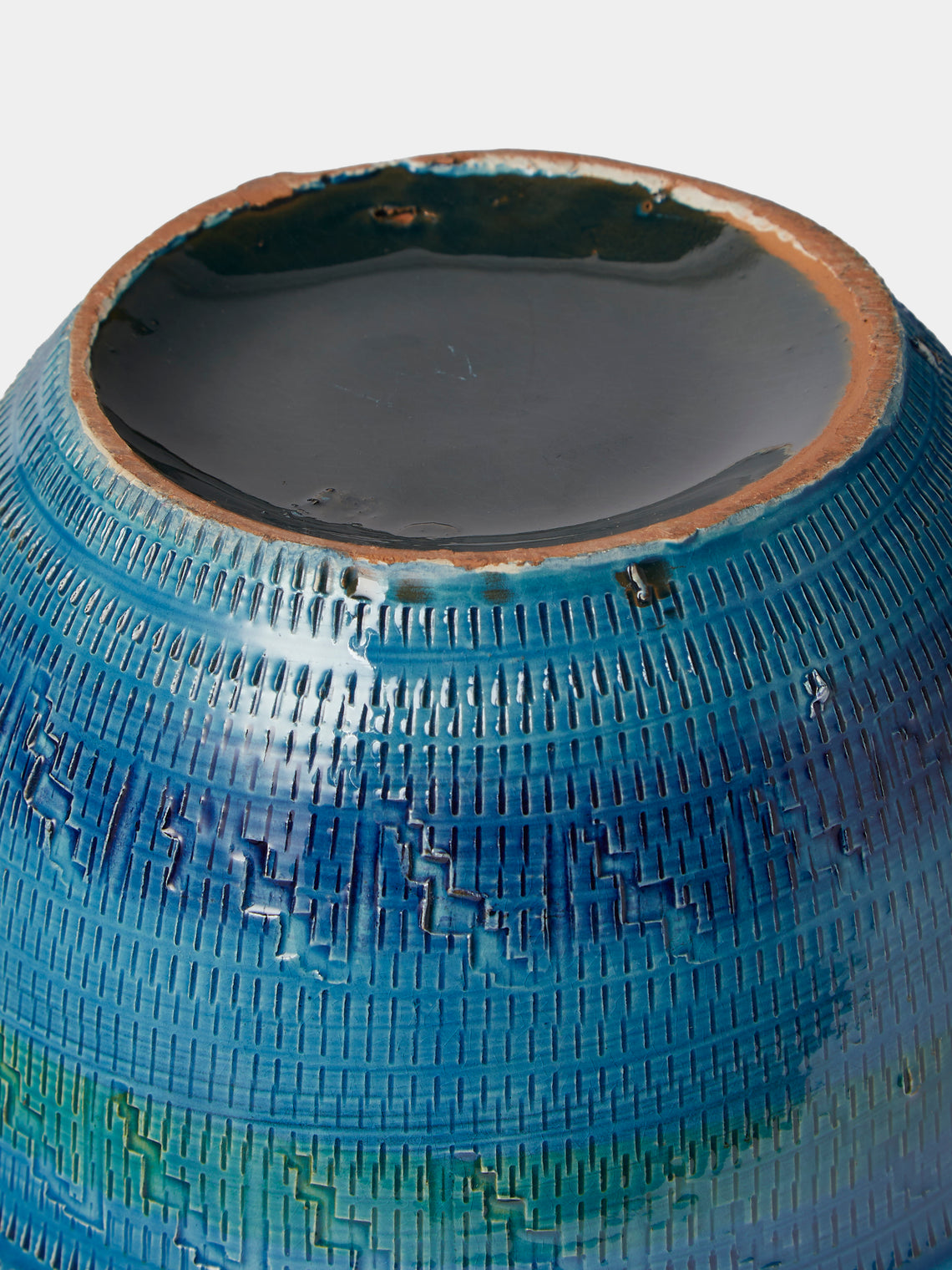 Antique and Vintage - MID CENTURY BITOSSI SMALL VASE - Blue - ABASK