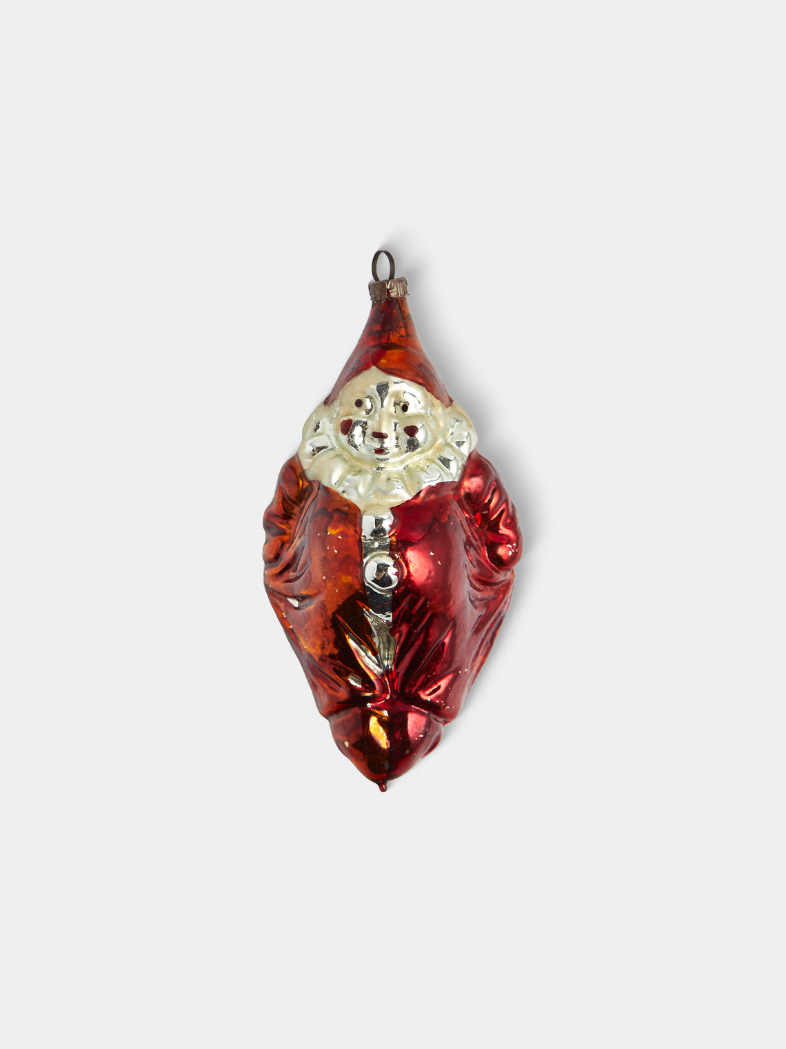 Antique and Vintage - Early-20th-Century Christmas Glass Baubles (Set of 12) - Red - ABASK