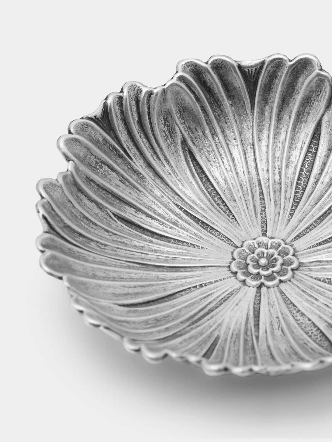 Antique and Vintage - 1970s Buccellati Solid Silver Floral Dish -  - ABASK
