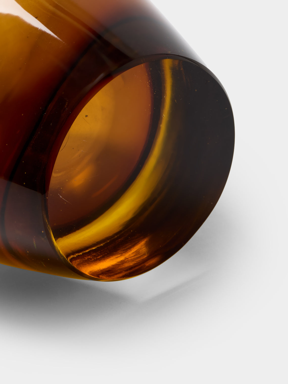 Antique and Vintage - 1960s Flavio Poli for Seguso Vetri d’Arte Sommerso Murano Glass Vase (10in/25.5cm) - Orange - ABASK