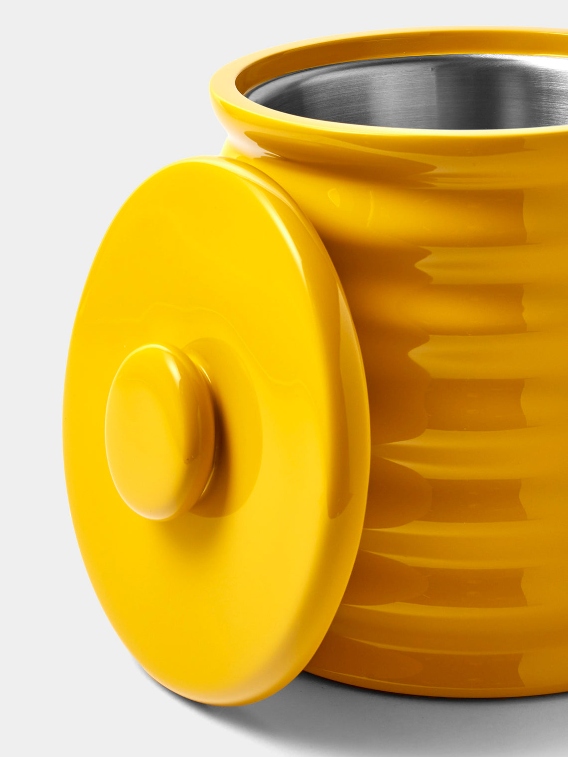 The Lacquer Company - Wiggle Lacquered Ice Bucket - Yellow - ABASK
