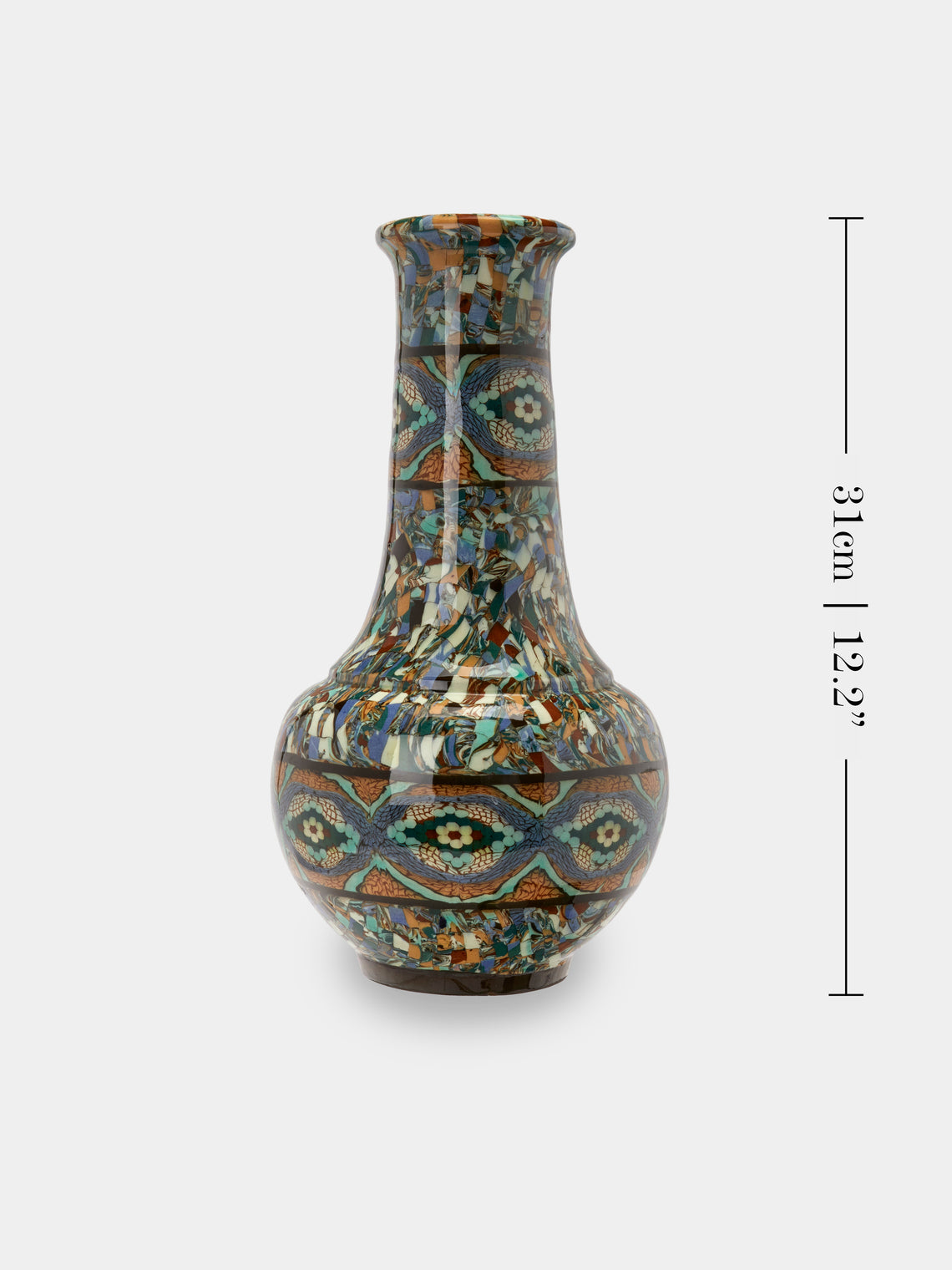 Antique and Vintage - 1950s Jean Gerbino Ceramic Vase (12in/31cm) - Multiple - ABASK