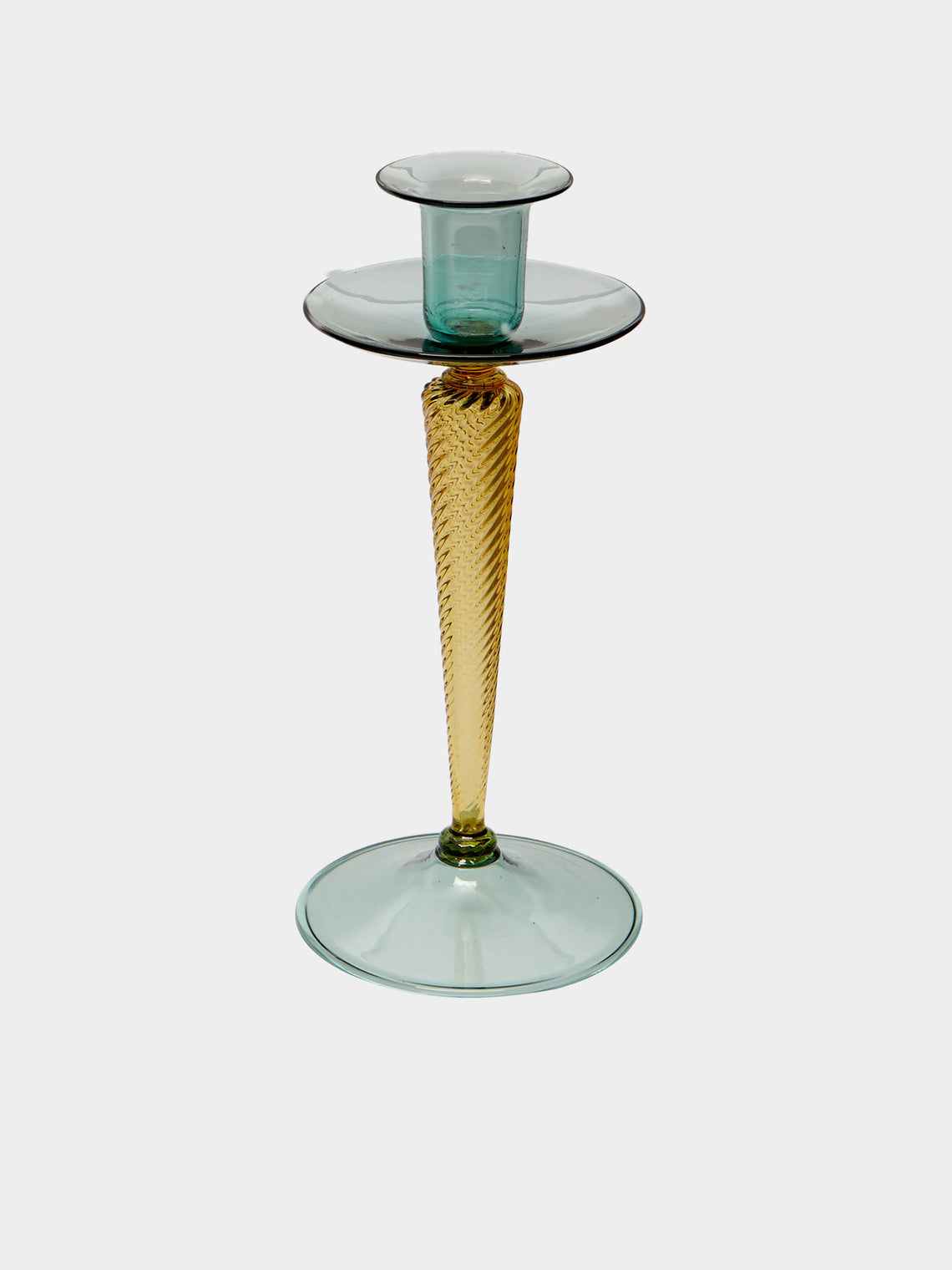 Antique and Vintage - 1920s Frederick Carder for Steuben Glass Candlestick -  - ABASK - 