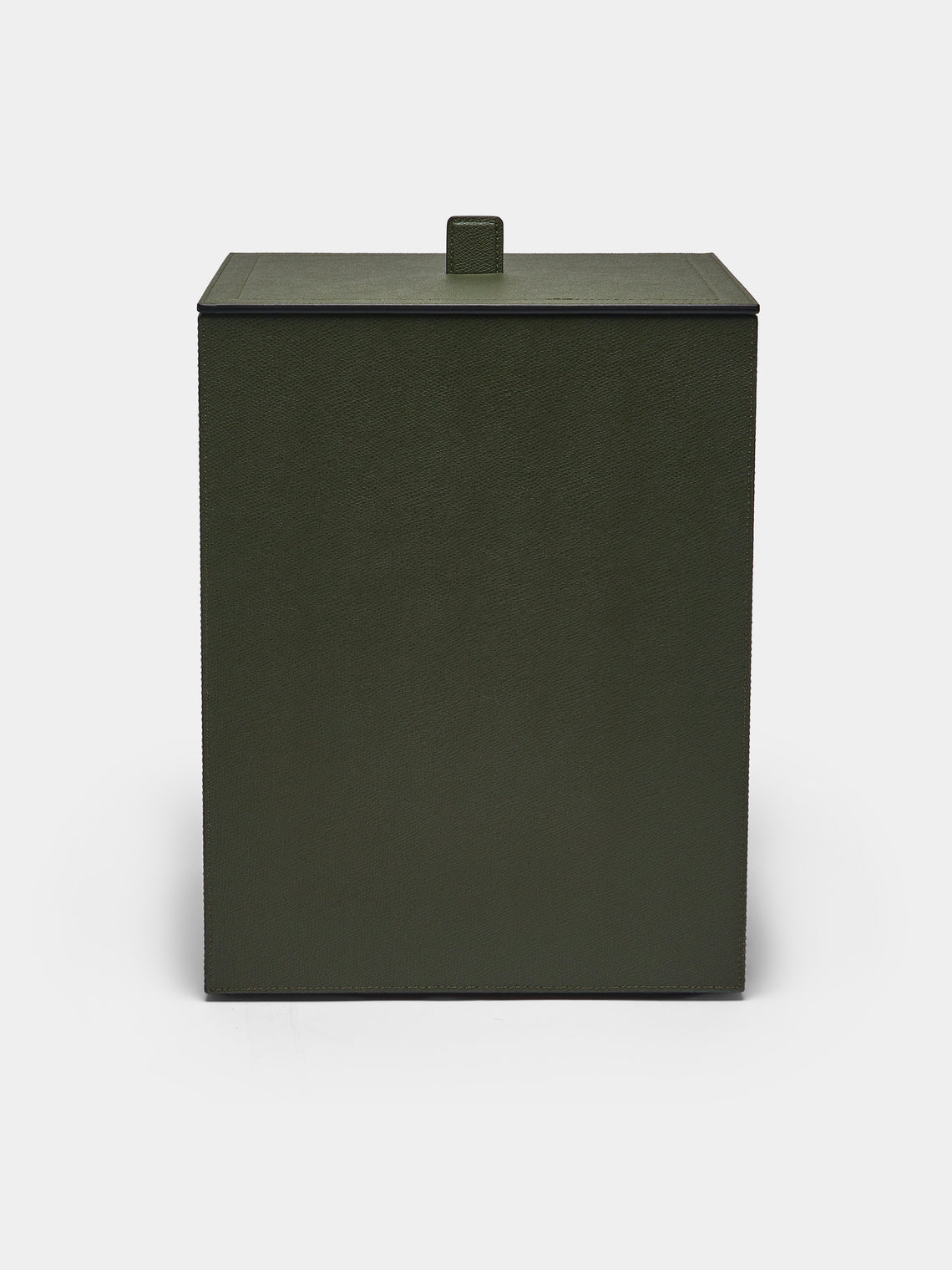 Giobagnara - Walter Leather Wastepaper Bin - Green - ABASK - 