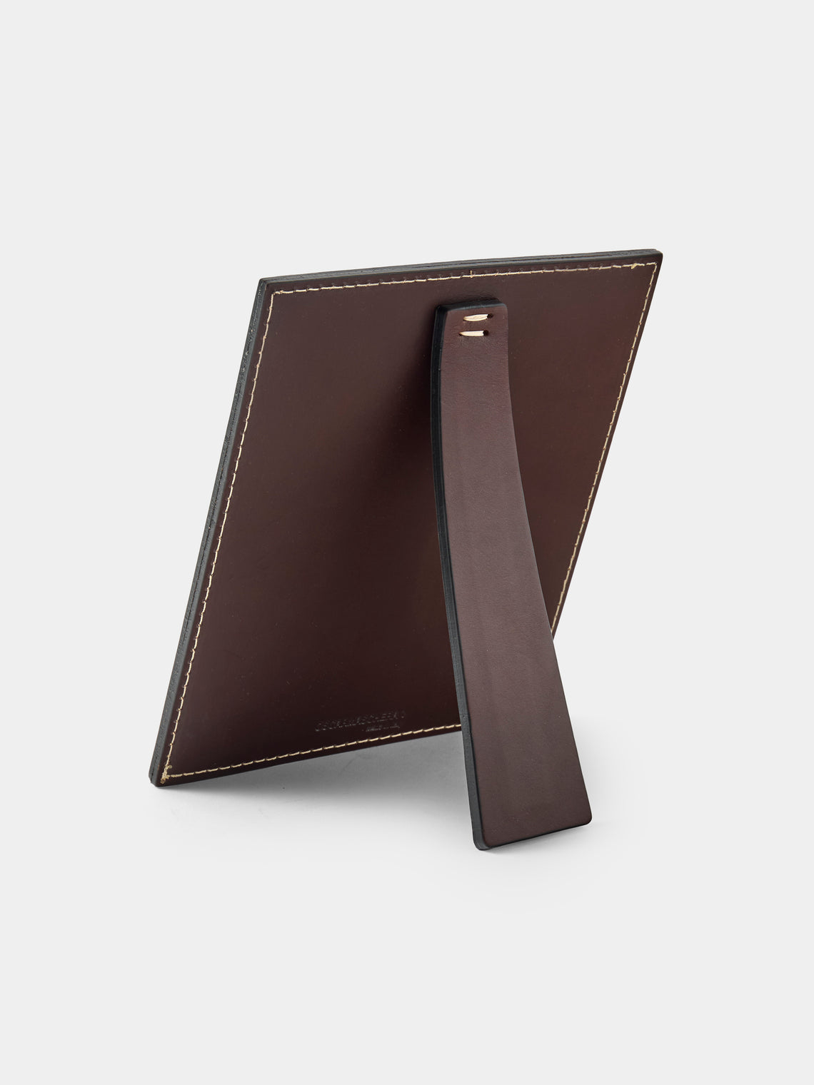 Oscar Maschera - Punti Leather Photo Frame (4x6") - Dark Brown - ABASK