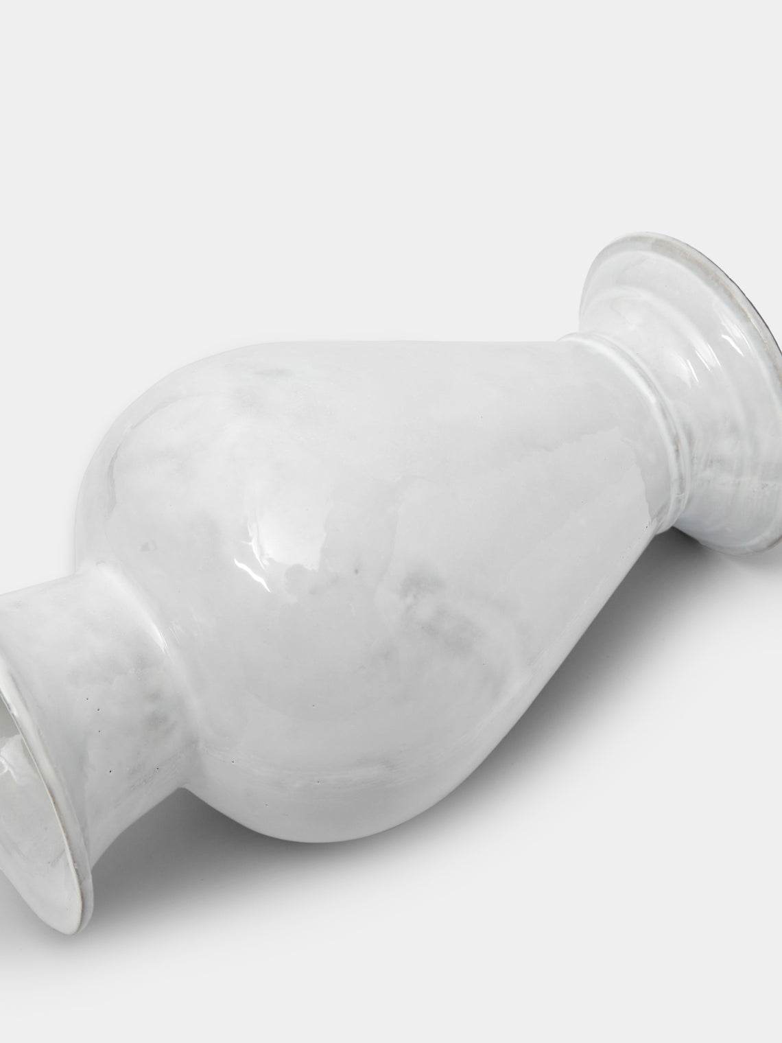 Astier de Villatte - Hand-Glazed Ceramic Large Vase - White - ABASK