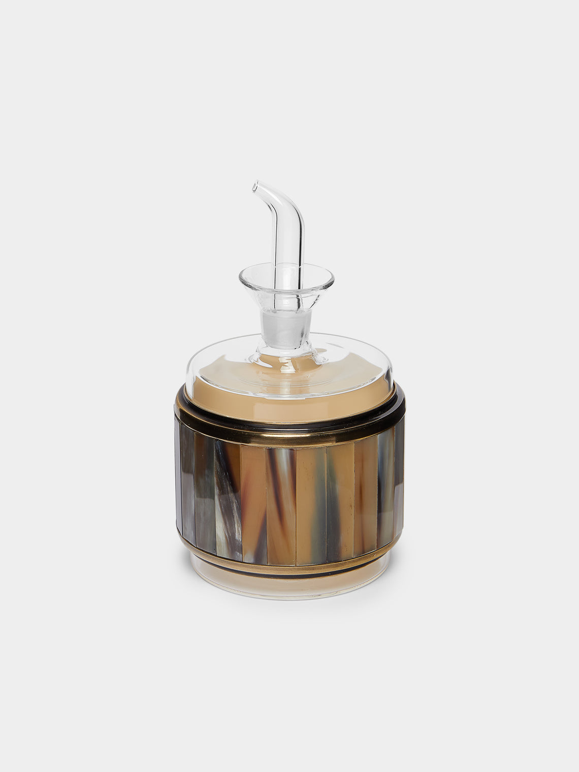 Lorenzi Milano - Zebu Horn and Iroko Pourers and Tray Set -  - ABASK