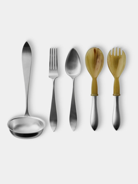 Pampaloni - Due Sicilie Silver-Plated Serving Utensils (Set of 5) - Silver - ABASK - 