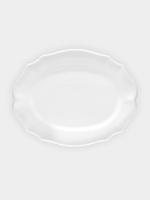 Bourg Joly Malicorne - Festons Ceramic Oval Serving Dish -  - ABASK - 