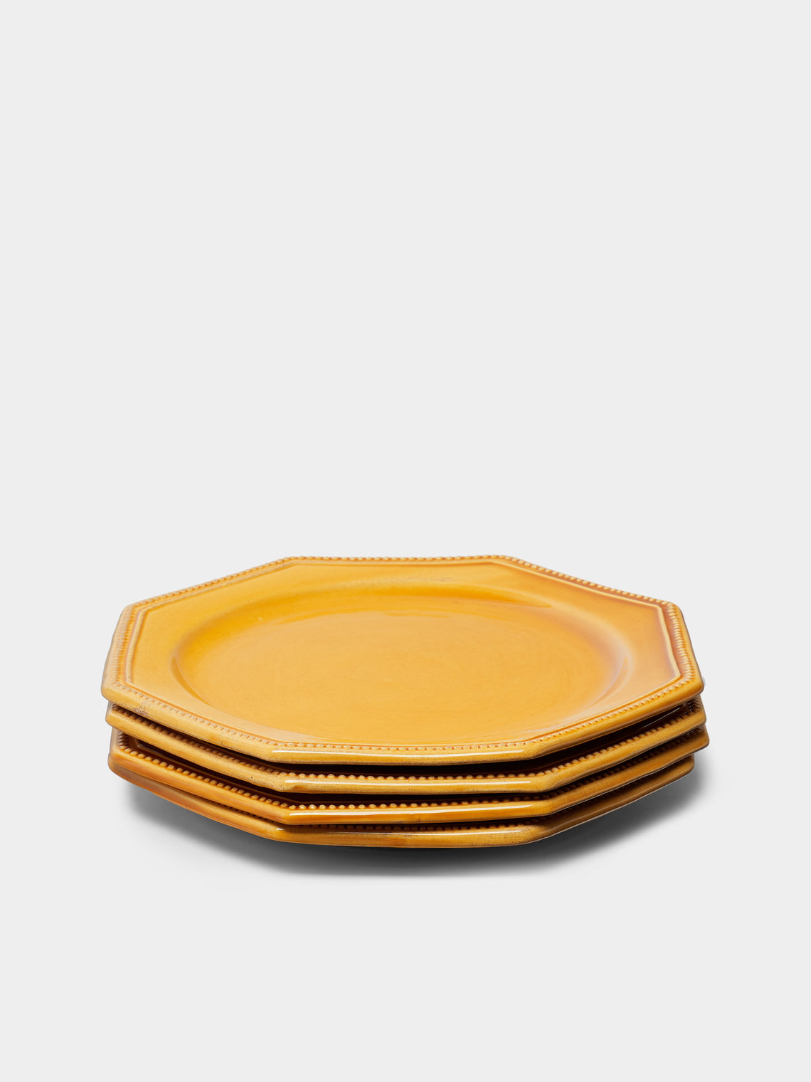 Maison Pichon Uzès - Louis XVI Hand-Glazed Ceramic Dinner Plates (Set of 4) -  - ABASK