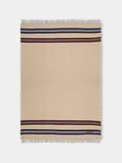 The House of Lyria - Litorale Handwoven Linen and Cotton Blanket (75in/1.9m) - Cream - ABASK
