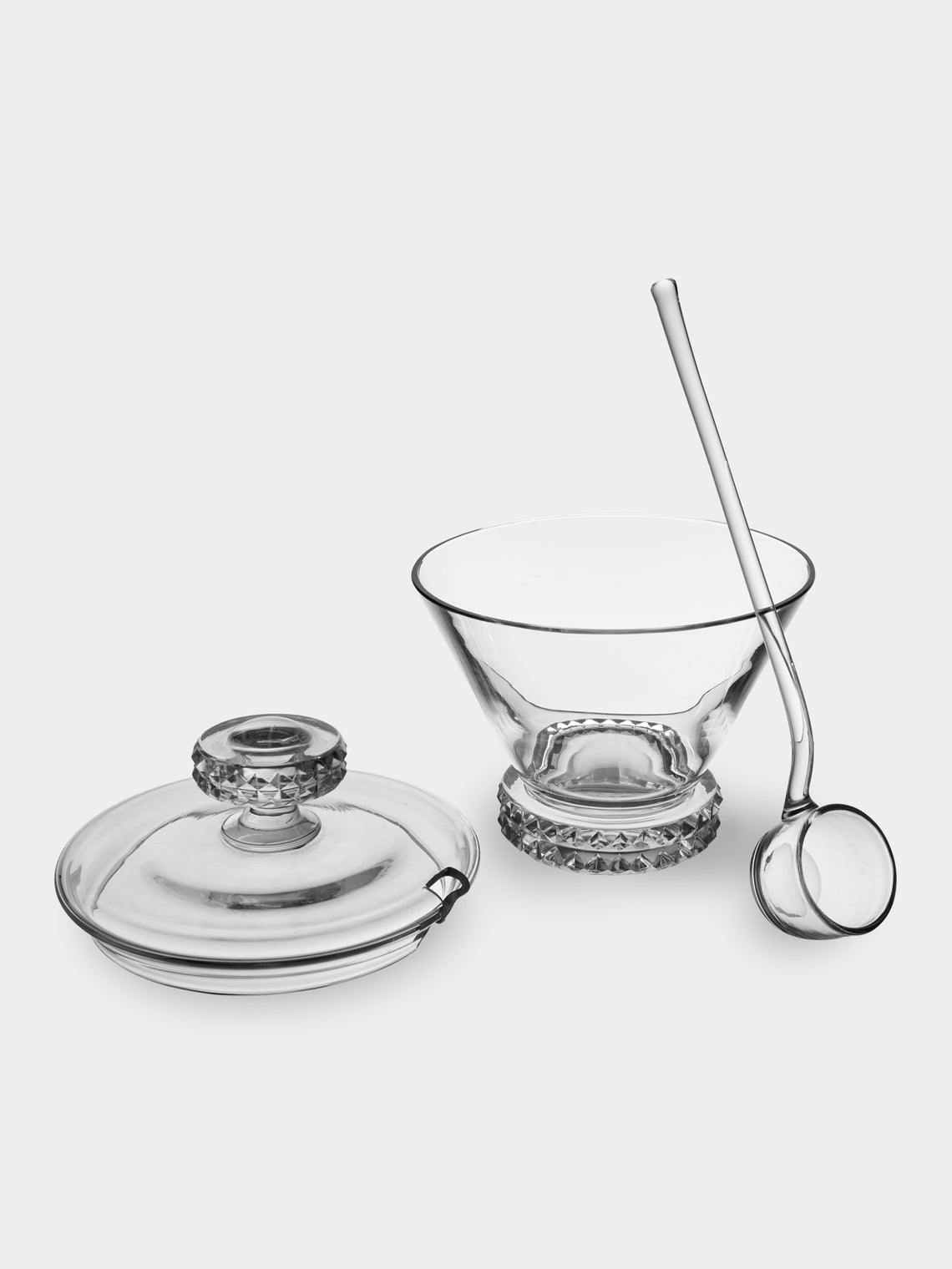 Antique and Vintage - 1960s Baccarat Crystal Punch Bowl - Clear - ABASK