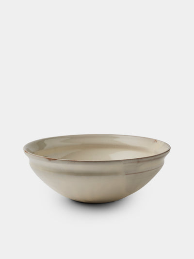 Fuminari Araga - Kohiki Slipware Shallow Bowls – 8in/21cm (Set of 4) - White - ABASK - 