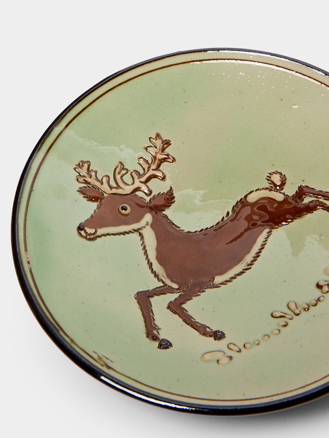 Poterie d’Évires - Animals Hand-Painted Ceramic Dessert Plates (Set of 6) -  - ABASK