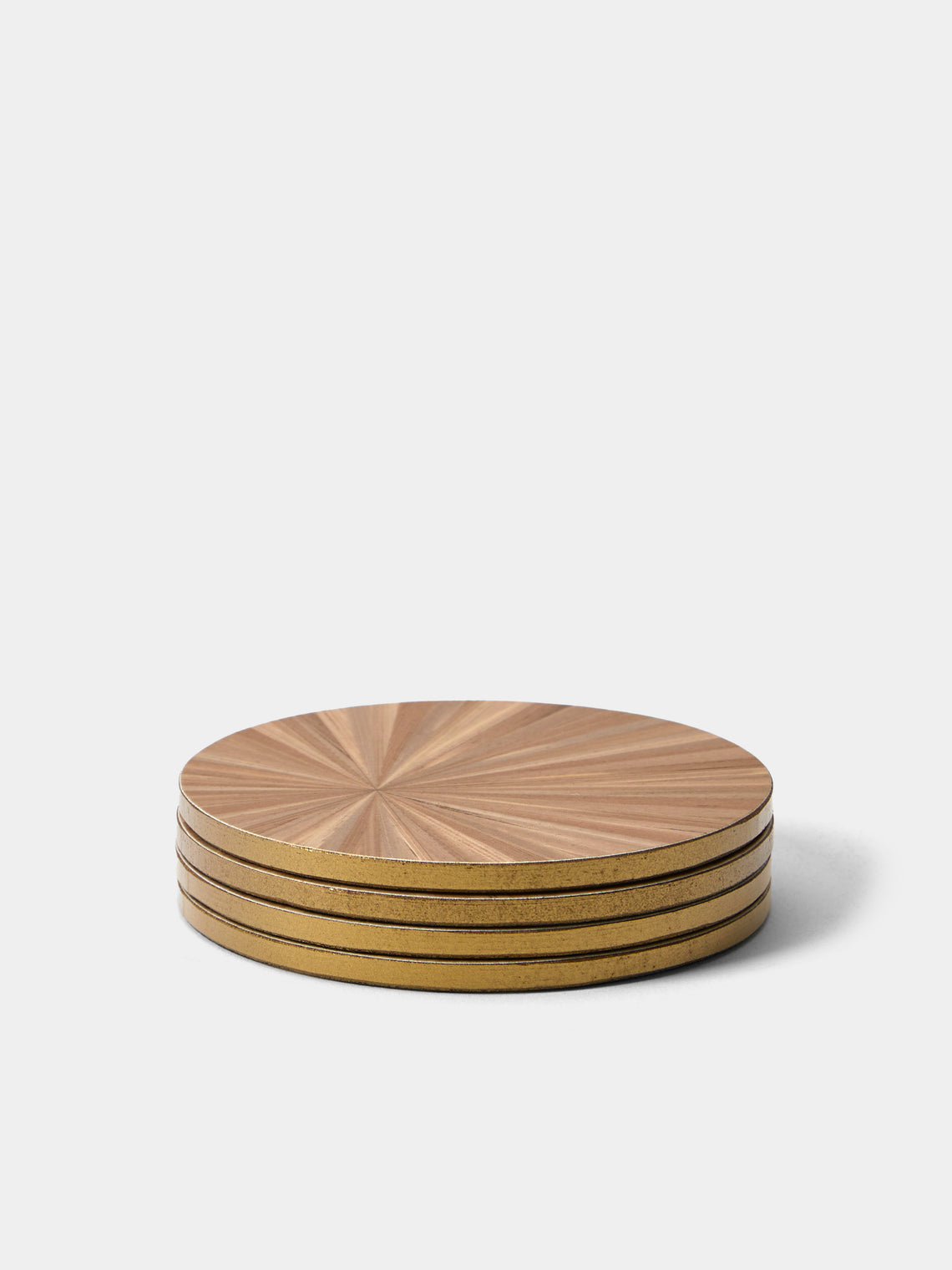HestiaLiving - Soleil Wood Coasters (Set of 4) - Natural - ABASK