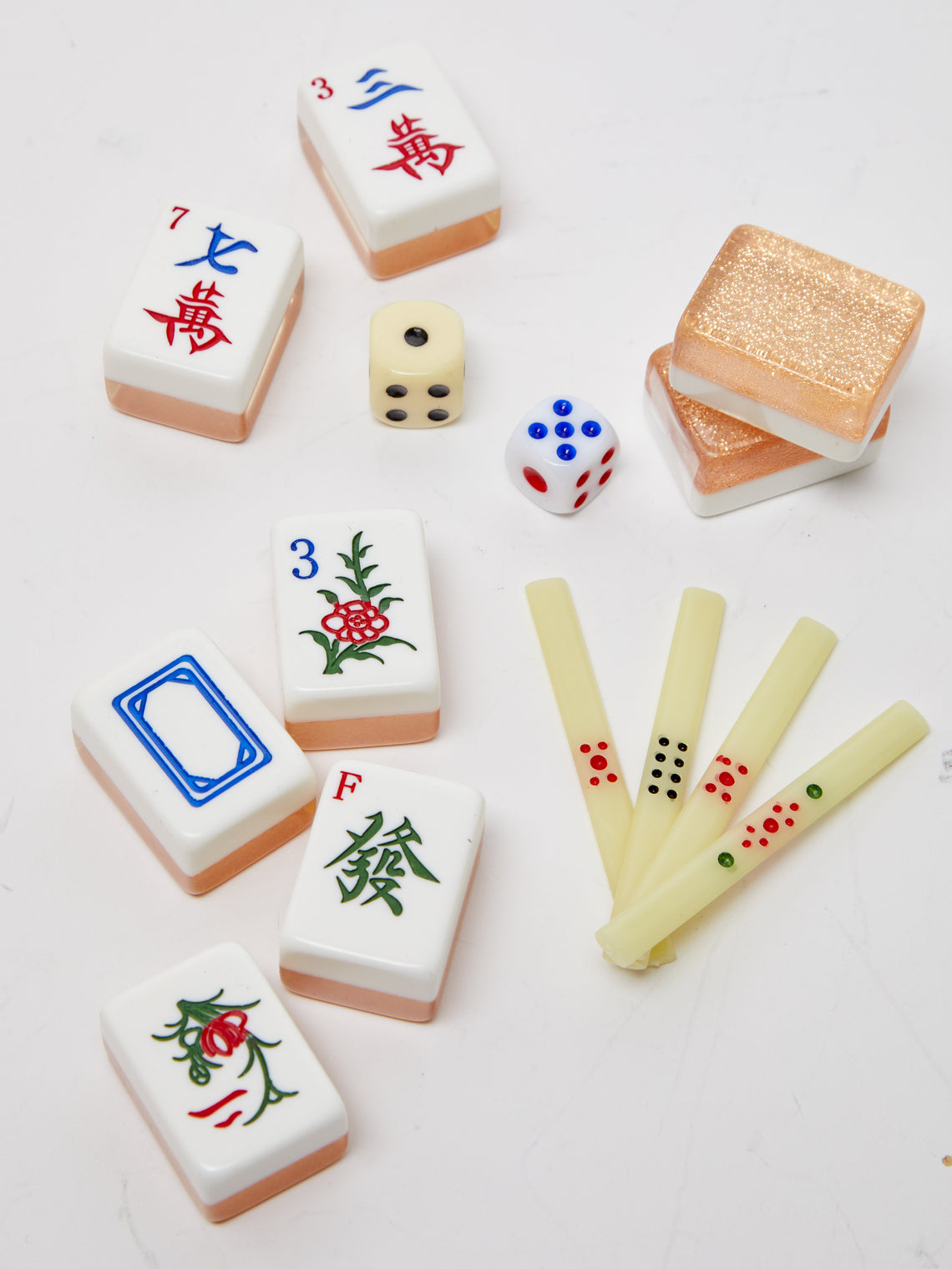 Giobagnara - Leather Mahjong Set - Yellow - ABASK