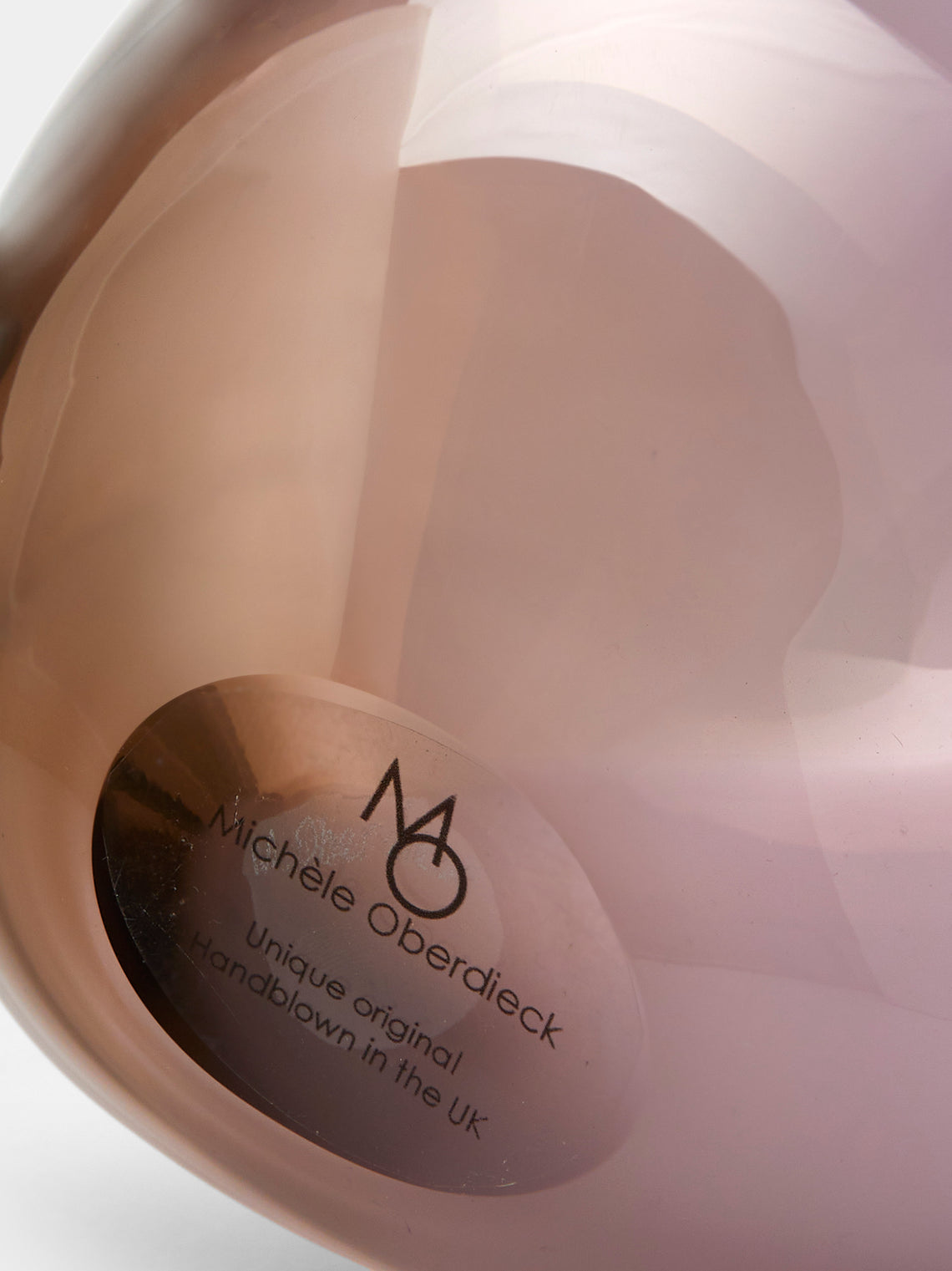 Michele Oberdieck - Pomello Hand-Blown Vase (9in/22.5cm) - Purple - ABASK