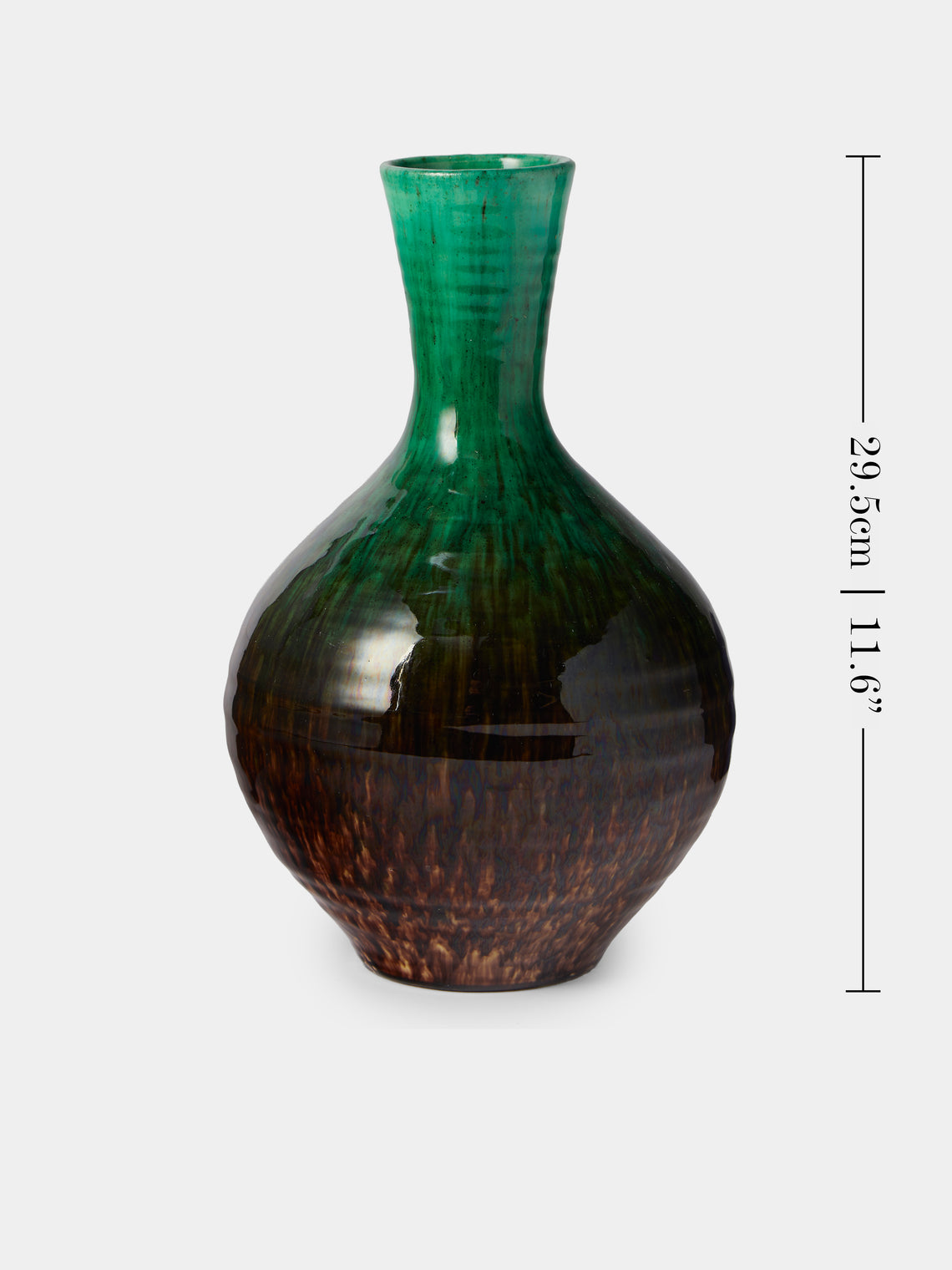 Antique and Vintage - 1950s Accolay Vase - Green - ABASK