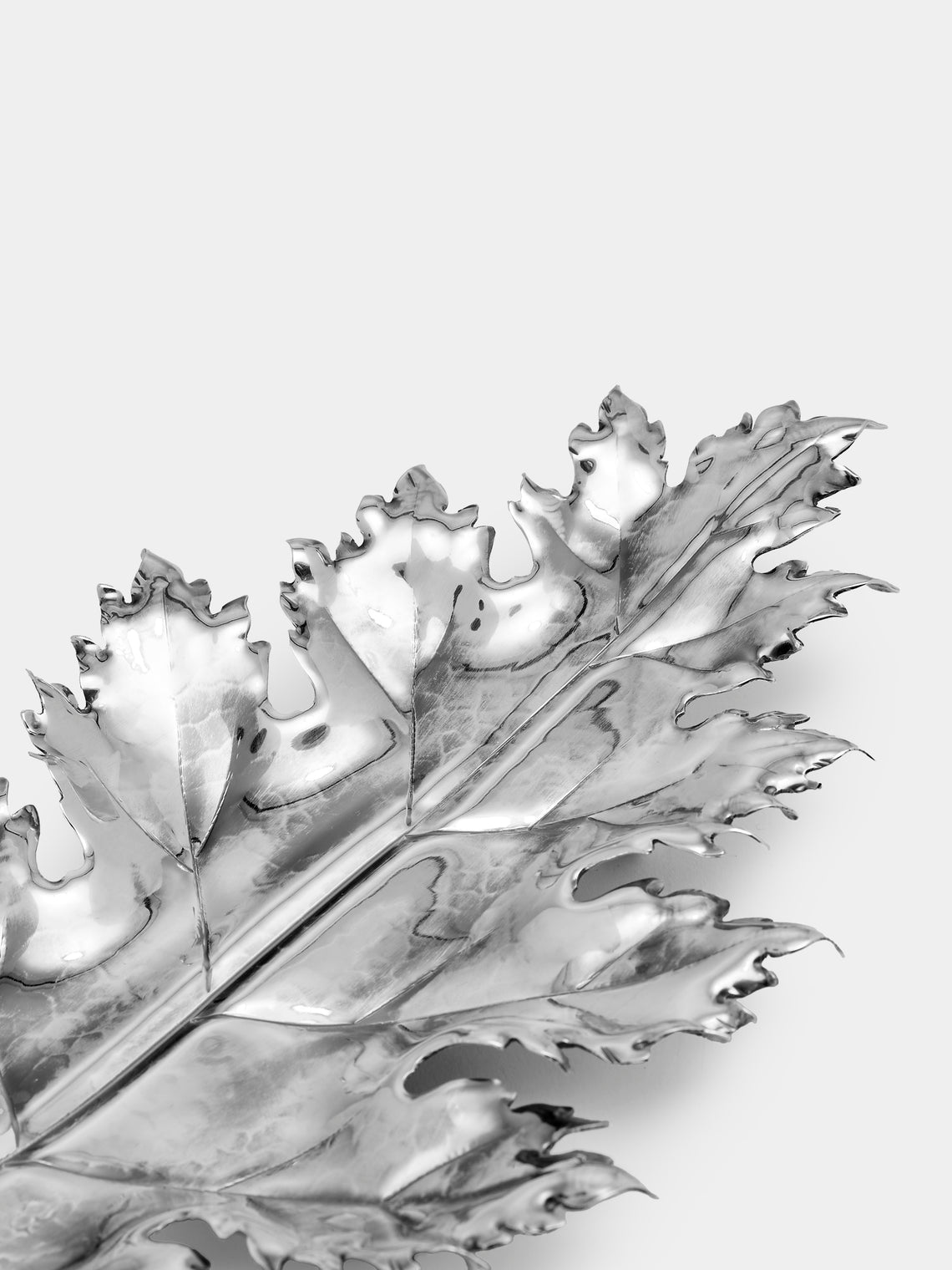 Antique and Vintage - 1970s Buccellati Solid Silver Leaf - Silver - ABASK