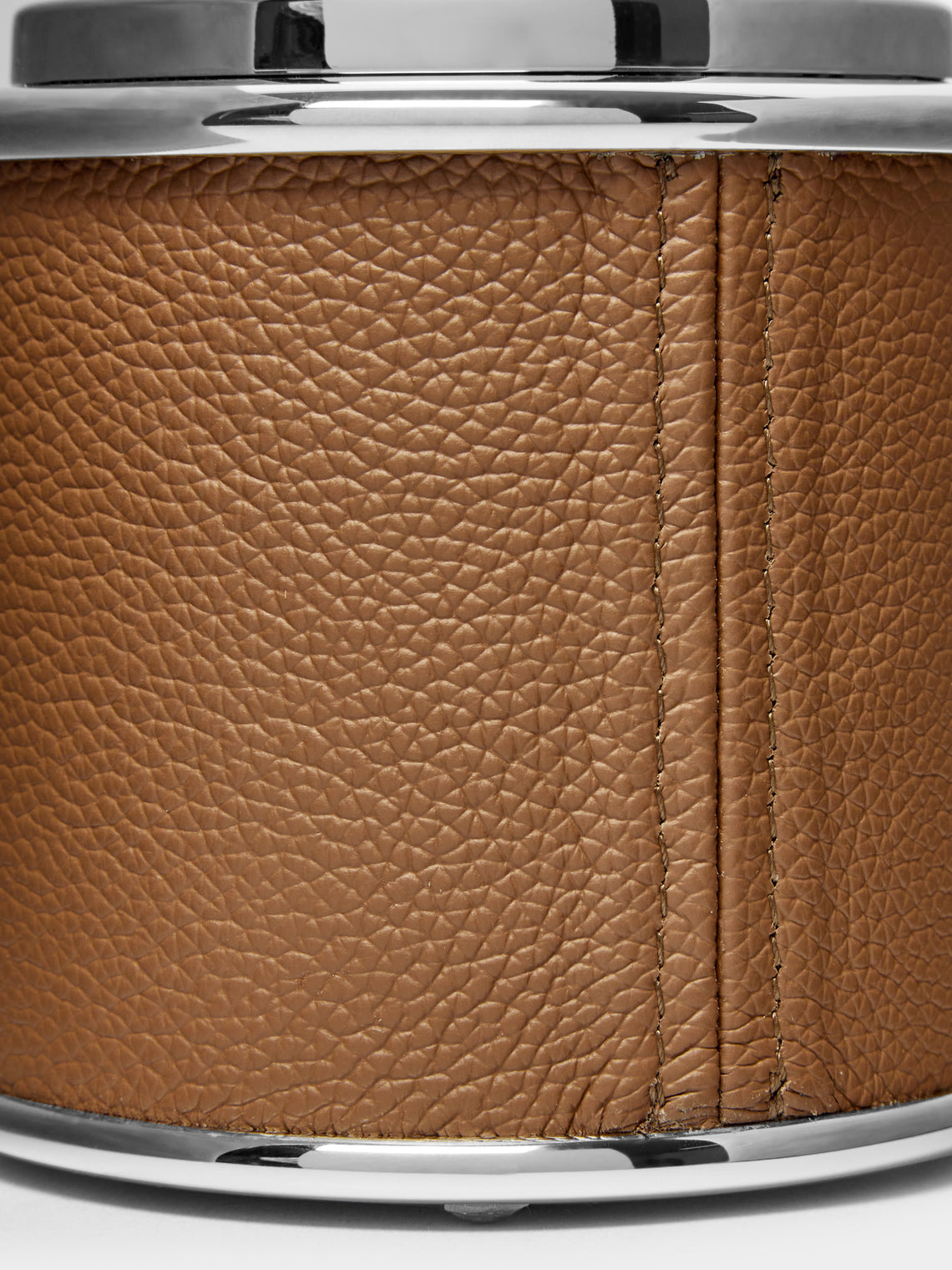 Lorenzi Milano - Leather Lidded Jar -  - ABASK