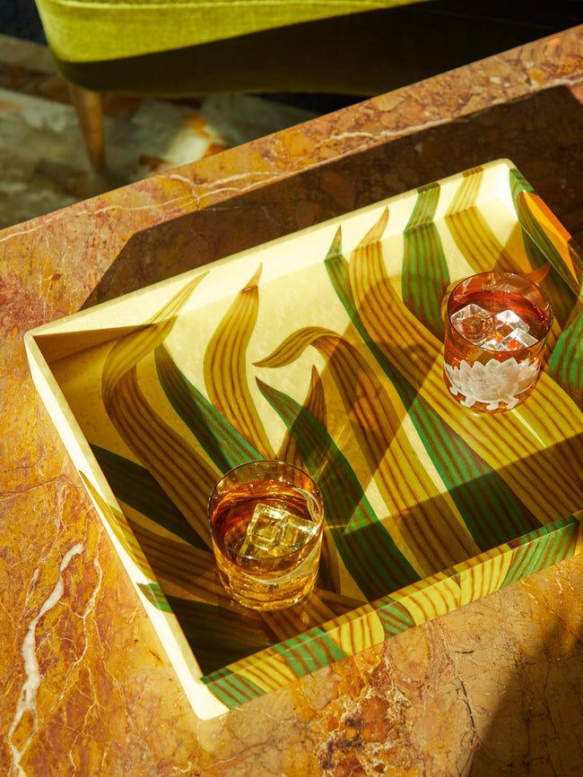 Silvia Furmanovich - Foliage Marquetry Wood Tray -  - ABASK