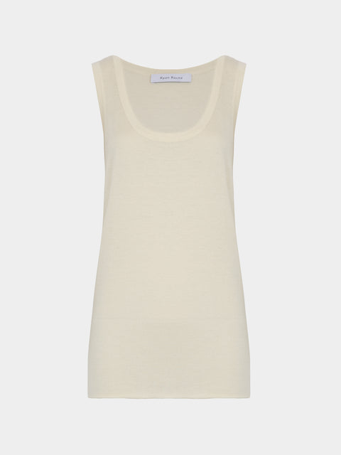 Ryan Roche - Cashmere Tank Top | Size: XS -  - ABASK - 