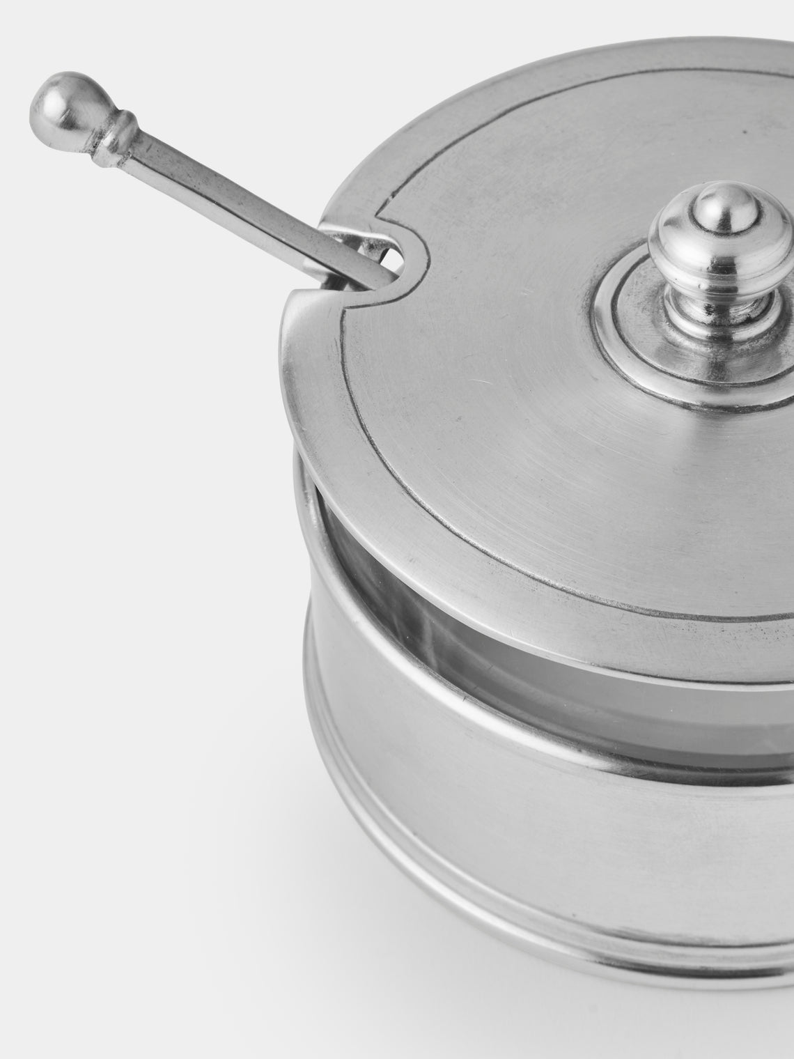 Cosi Tabellini - Genova Pewter Parmesan Dish with Spoon - Silver - ABASK