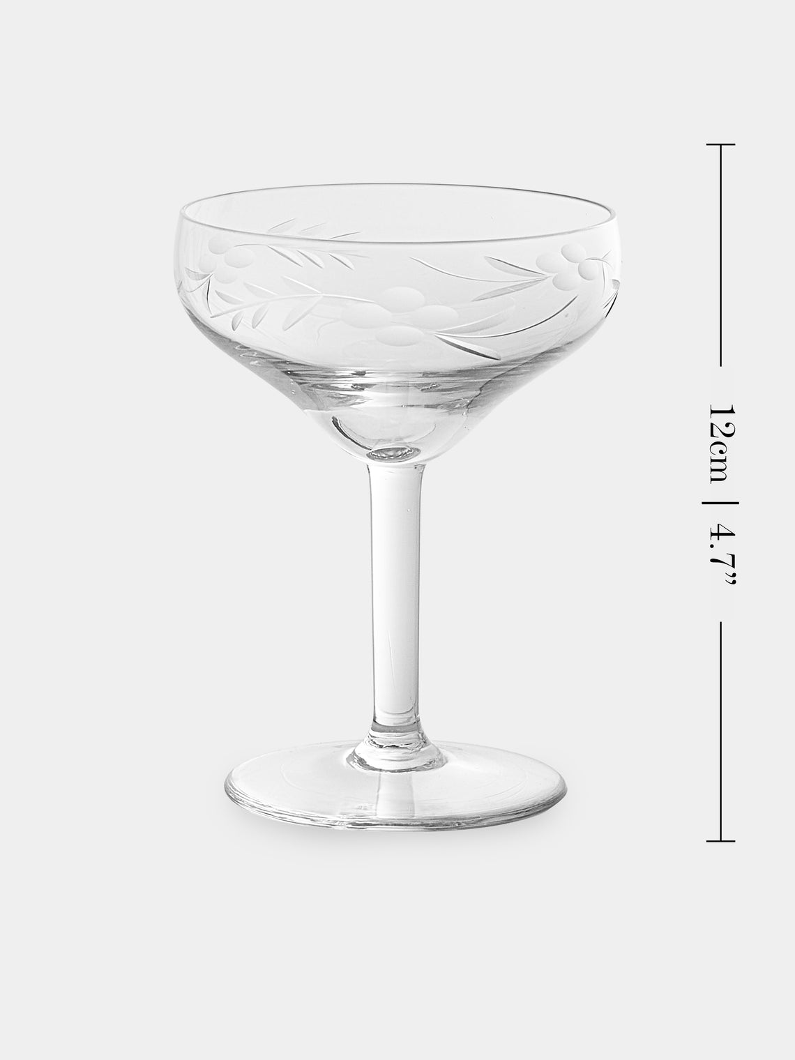 Antique and Vintage - 1940s Crystal Champagne Coupes (Set of 12) - Clear - ABASK