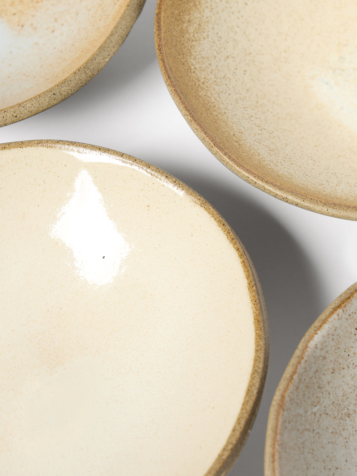 Hana Karim Studio - Hand-Built Stoneware Tapas Bowls (Set of 4) - Cream - ABASK