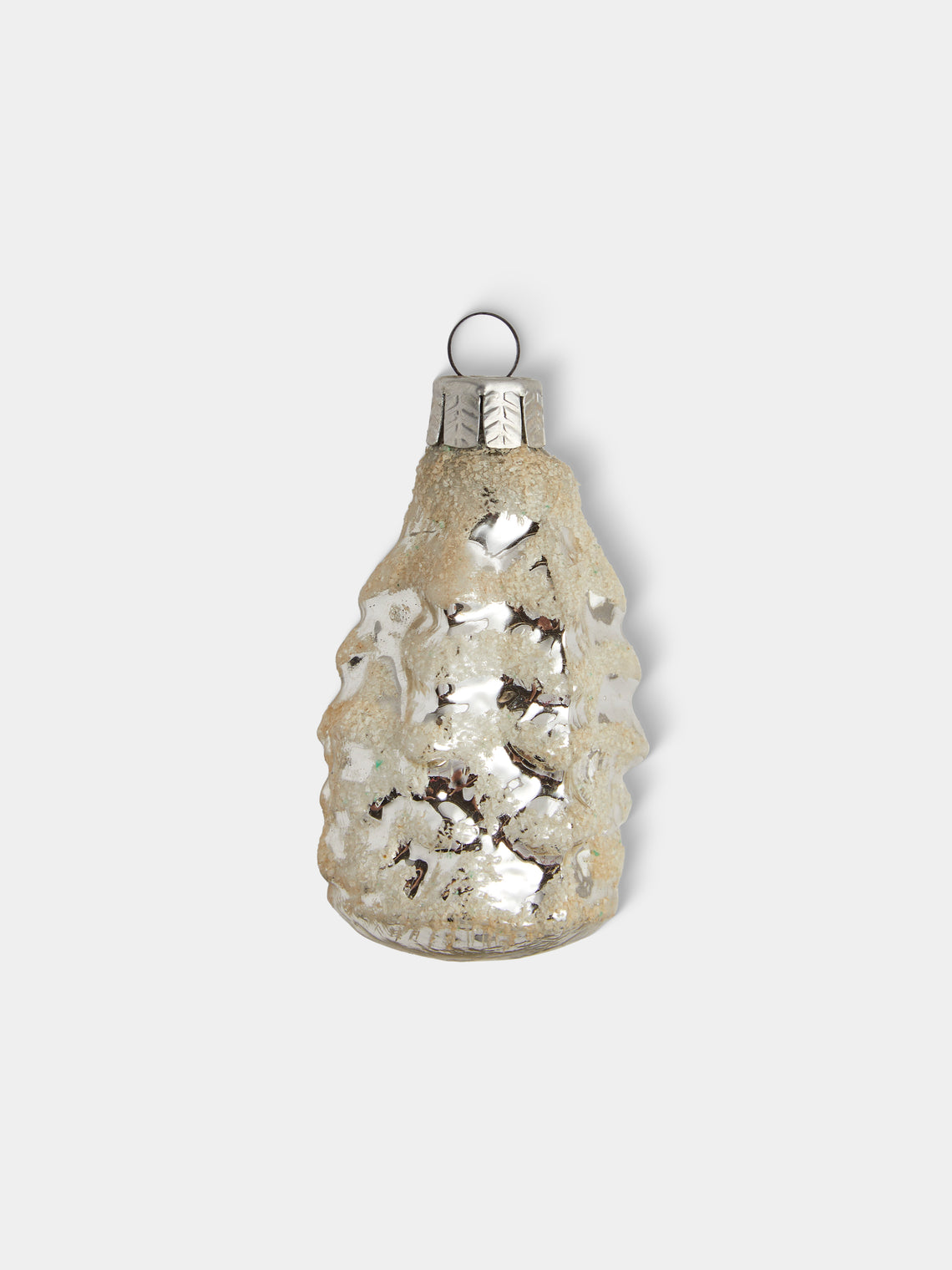 Antique and Vintage - Early-20th-Century Christmas Glass Baubles (Set of 14) - Silver - ABASK