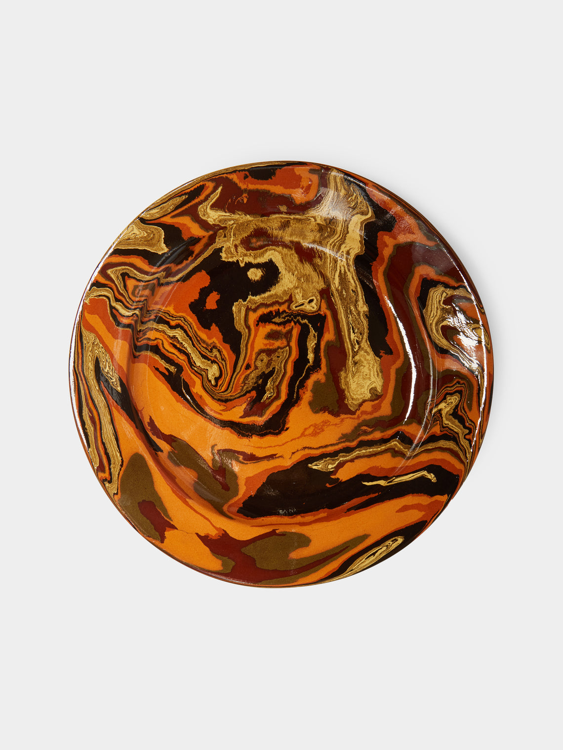 Atelier Saint-André Perrin - Marbled Ceramic Large Serving Platter -  - ABASK - 