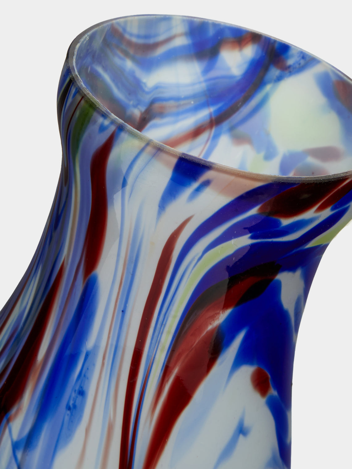 Antique and Vintage - Mid-Century Marbled Glass Vase -  - ABASK