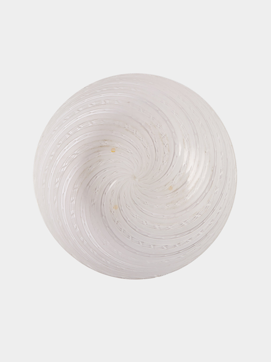 Antique and Vintage - Mid-Century Murano Glass Bowl - White - ABASK