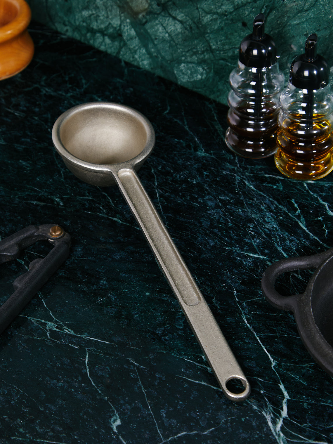 Antique and Vintage - Mid-Century Carl Auböck for Ostovics Culinar Steel Ladle -  - ABASK