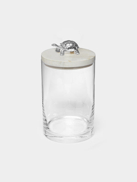 Objet Luxe - Silver-Plated, Shell and Glass Jar -  - ABASK - 