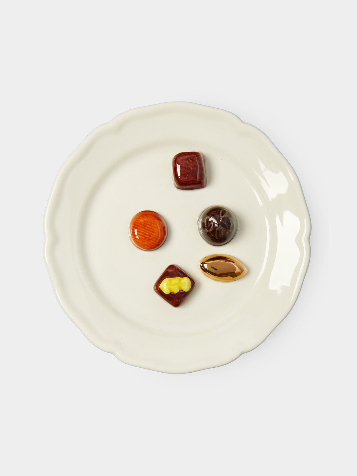 Este Ceramiche - Chocolates Hand-Painted Ceramic Trompe-L'oeil Box -  - ABASK