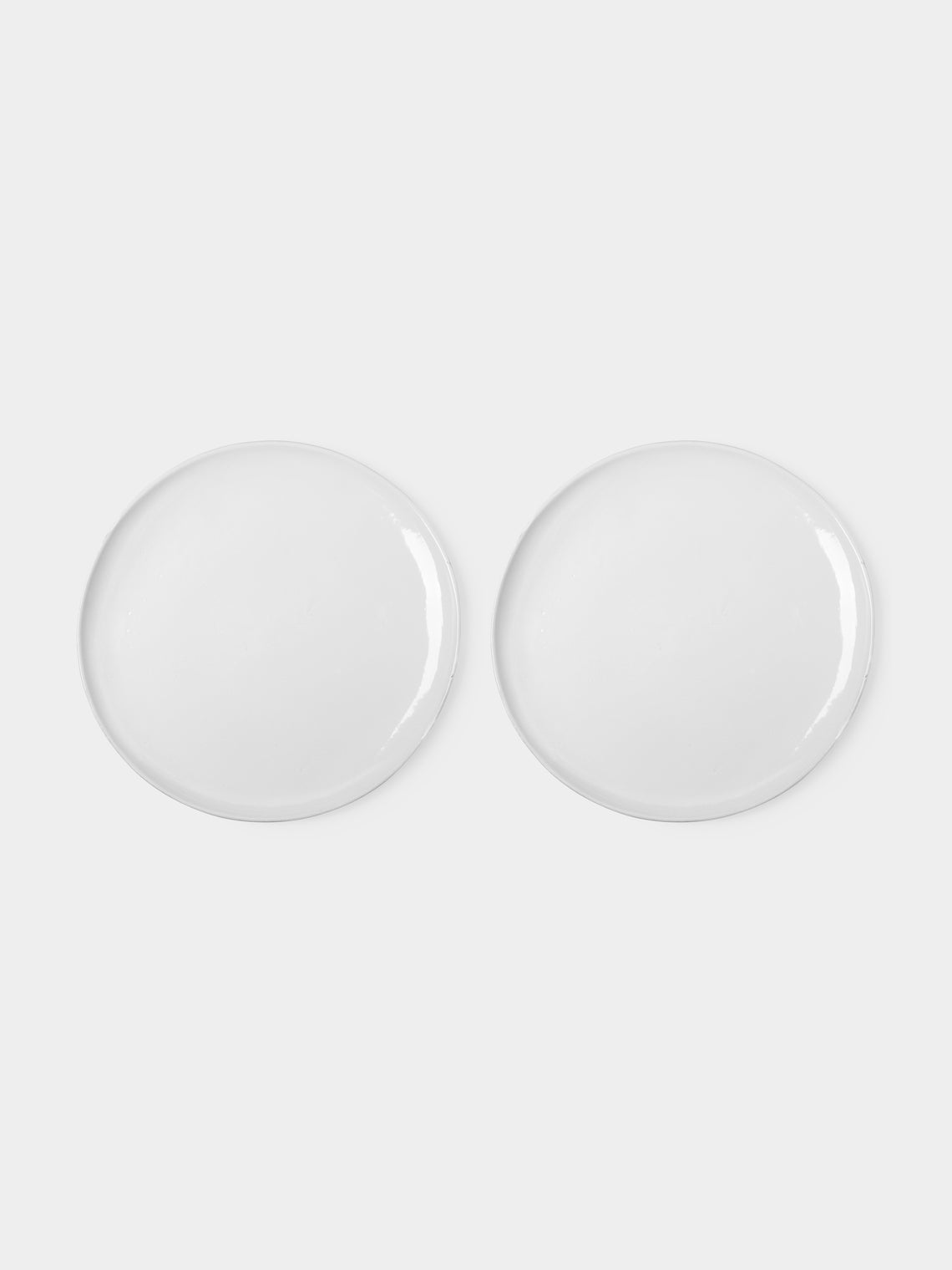Astier de Villatte - Rien Hand-Glazed Ceramic Large Plate (Set of 2) - White - ABASK