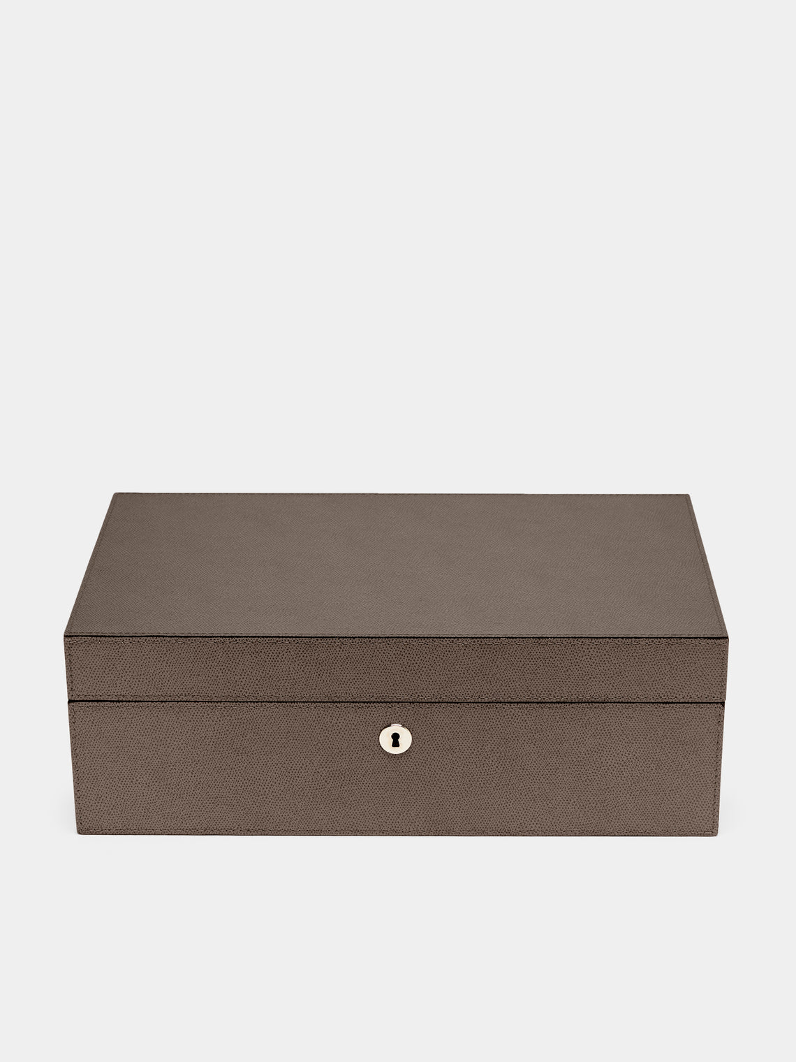 Giobagnara - Santiago Leather Large Humidor Case (80 Cigars) - Gray - ABASK