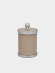 Giobagnara - Amalfi Leather Small Box - Taupe - ABASK - 