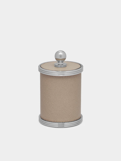 Giobagnara - Amalfi Leather Small Box - Taupe - ABASK - 