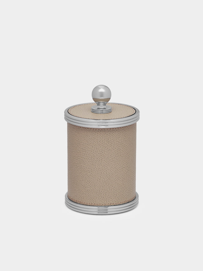 Giobagnara - Amalfi Leather Small Box - Taupe - ABASK - 