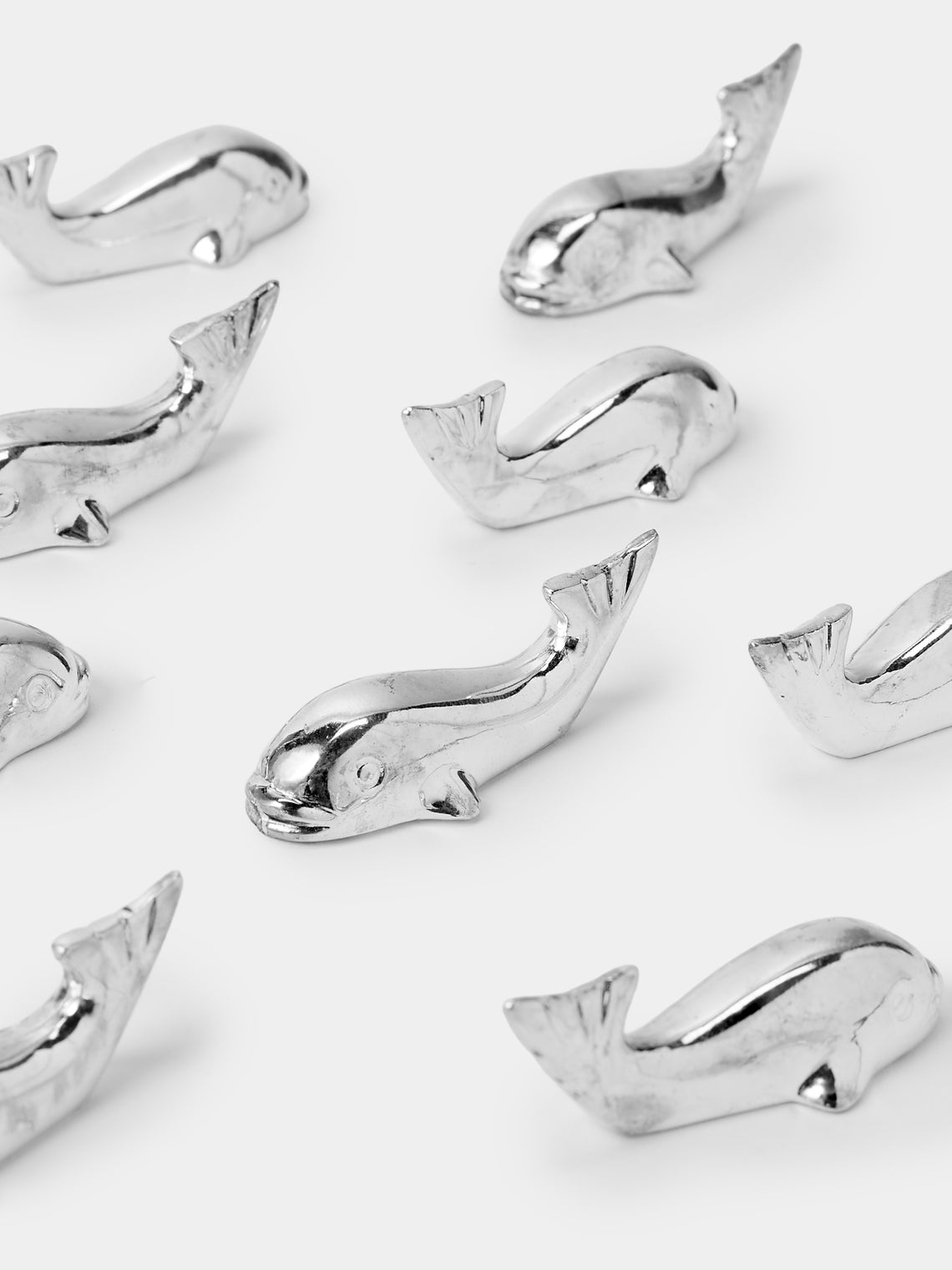 Antique and Vintage - Mid-Century Fish Silver-Plated Knife Rests (Set of 12) - Silver - ABASK