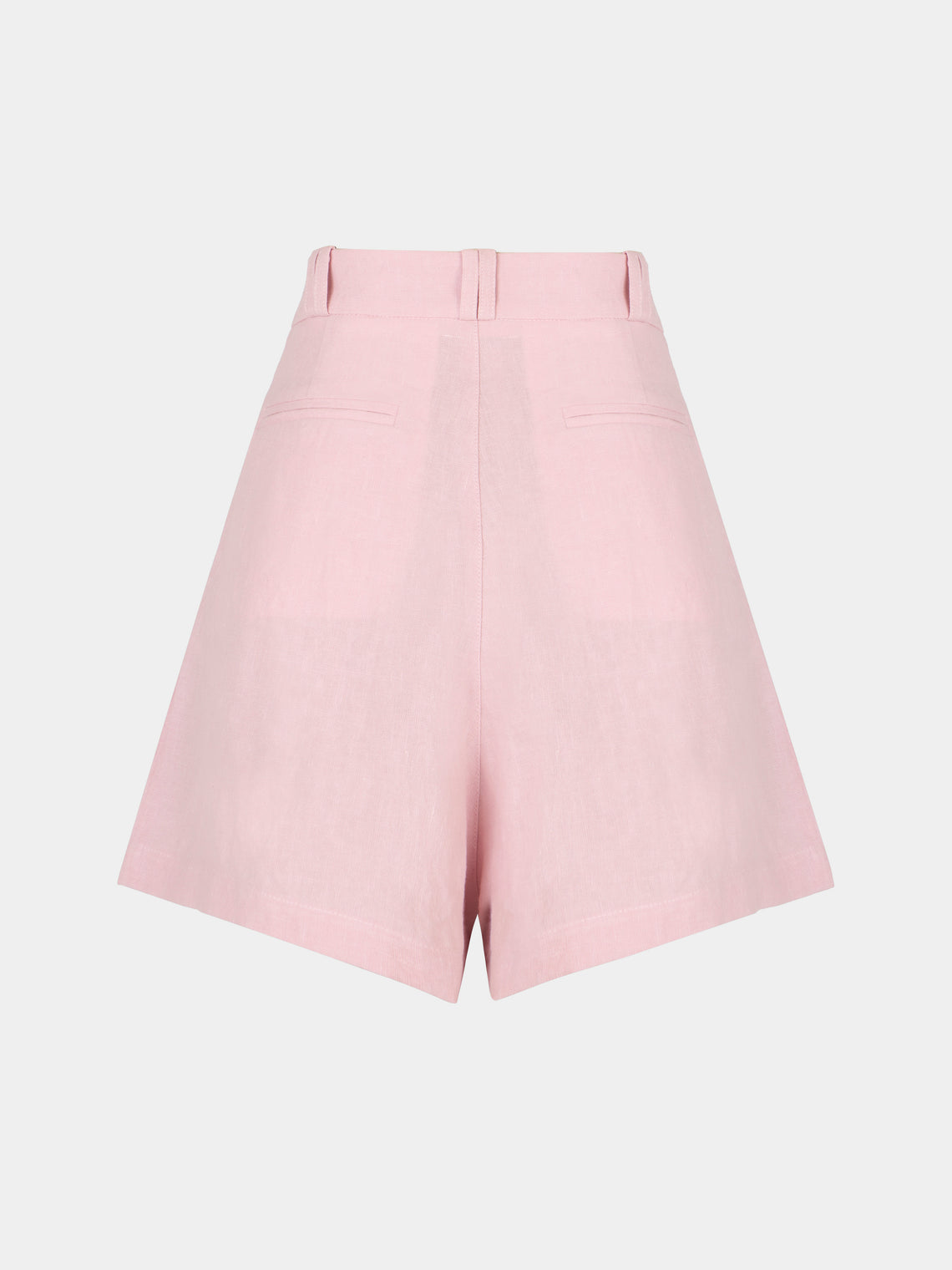 Yali Milano - The Portofino Linen Shorts | Size: S - Pink - ABASK