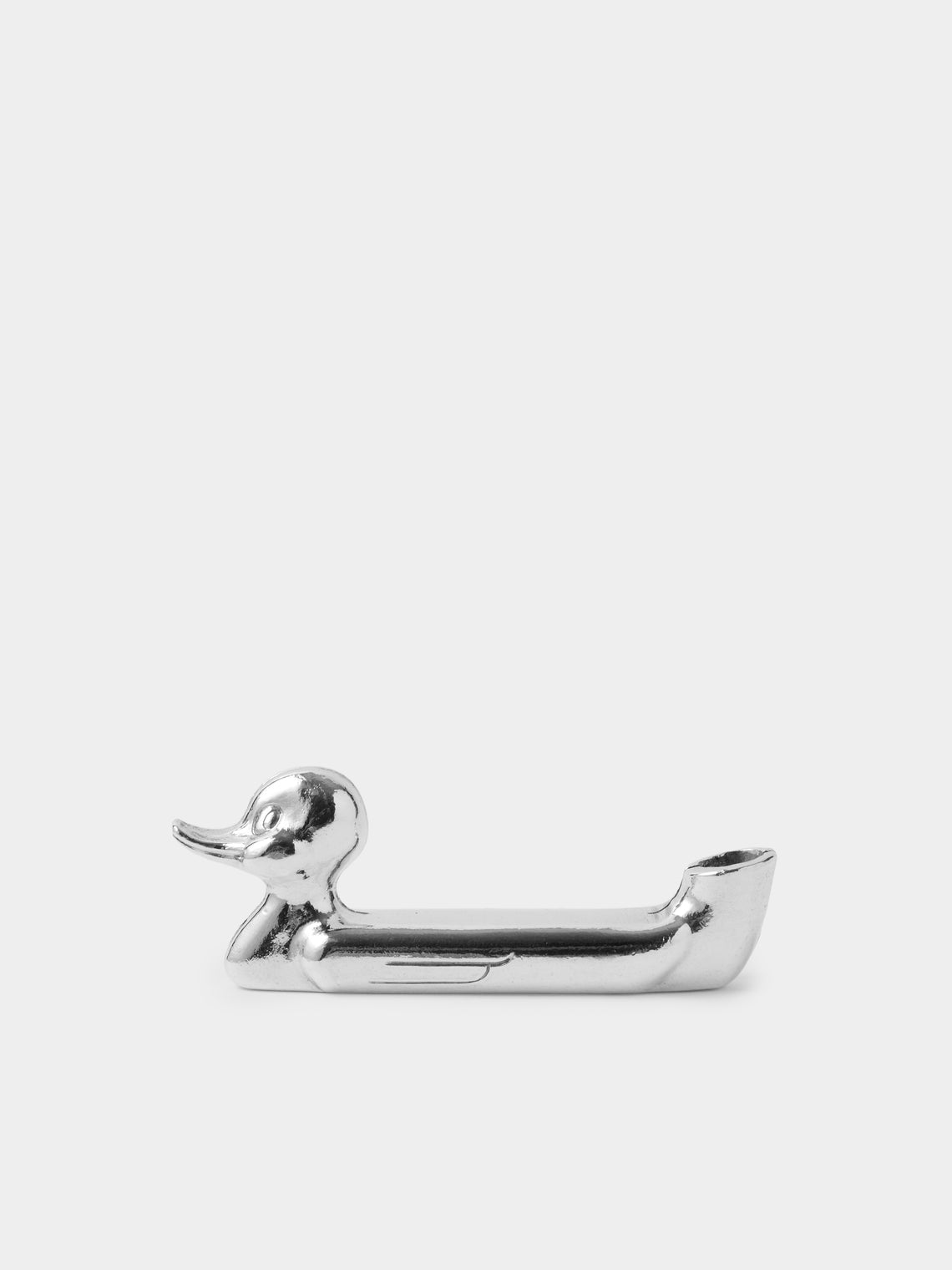 Antique and Vintage - | Set of 12 | Mid-Century Silver-Plated Duck Knife Rests - Silver - ABASK - 
