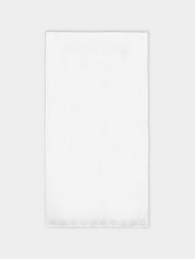 Loretta Caponi - Girandole Hand-Embroidered Bath Sheet -  - ABASK - 
