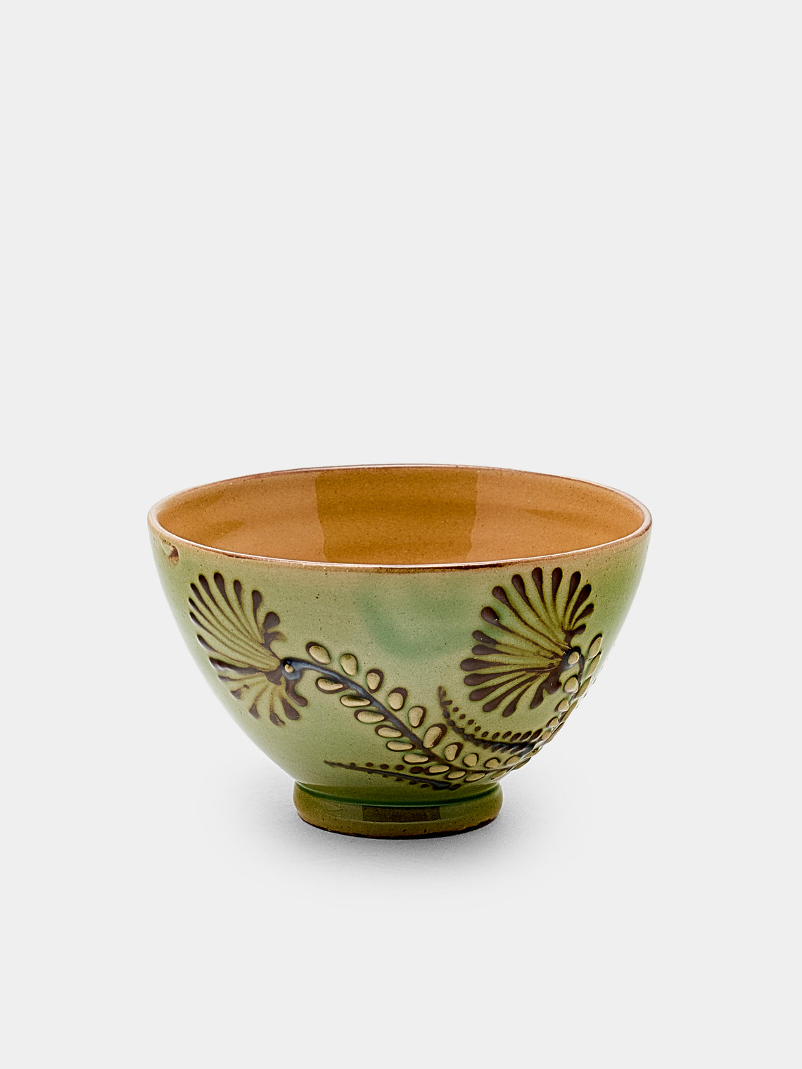 Poterie d’Évires - Flowers Hand-Painted Ceramic Petit Bowls (Set of 6) - Green - ABASK