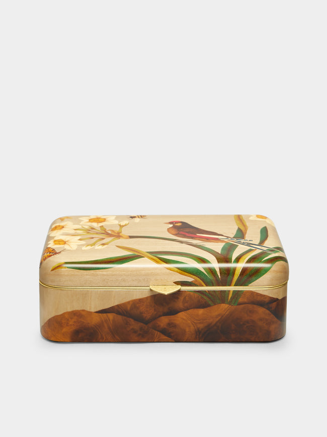 Silvia Furmanovich - Bird Marquetry Wood Jewellery Box -  - ABASK - 