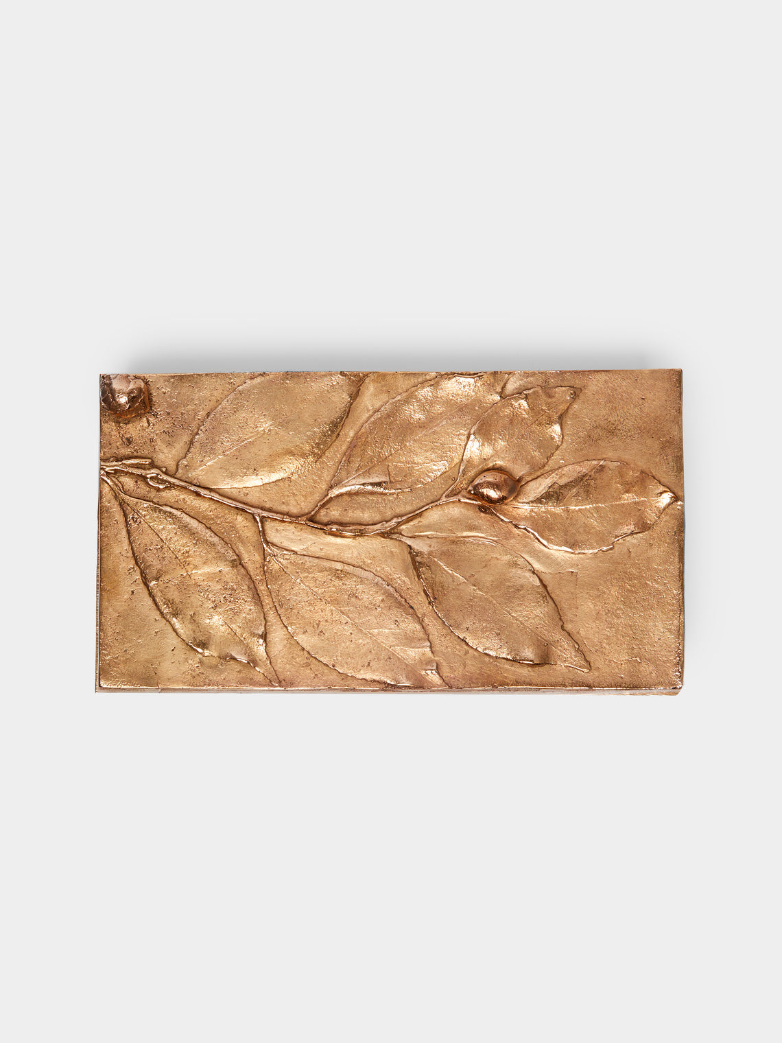 Osanna Visconti - Foglie Hand-Cast Bronze Decorative Box -  - ABASK
