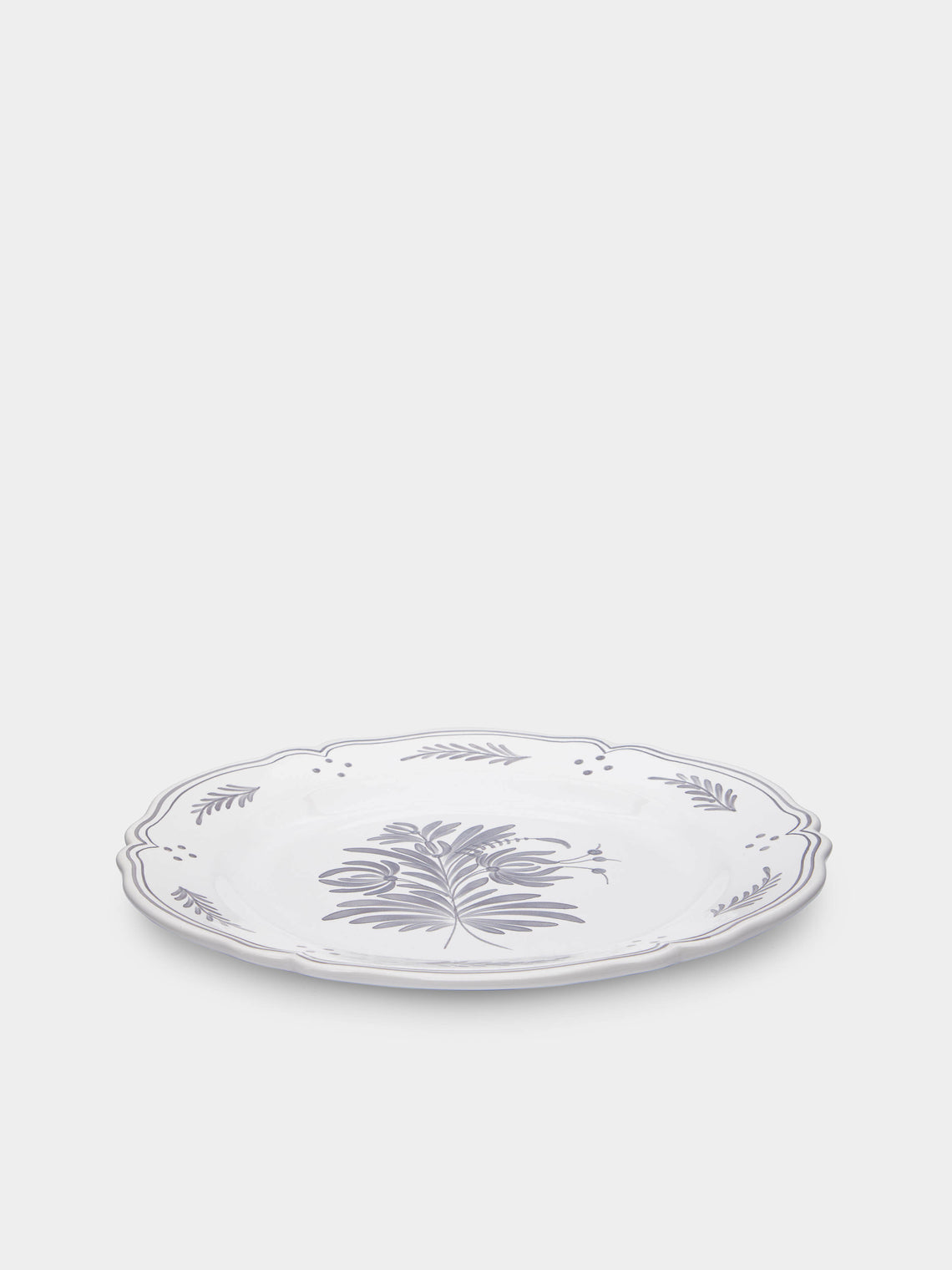 Bourg Joly Malicorne - Antique Fleurs Hand-Painted Ceramic Dinner Plates (Set of 4) -  - ABASK